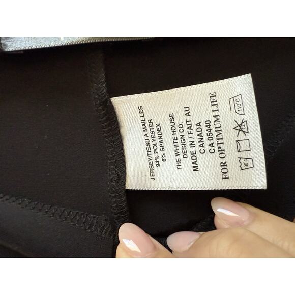 Sympli Black Side Notch Hem Ankle Jersey Pants Size 6 Capsule wardrobe‎ Travel - Picture 5 of 7